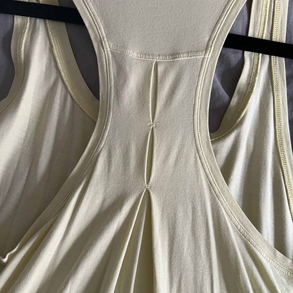 Lululemon Love Tank Pleated Lemon Ice 6 - Picture 3 of 4